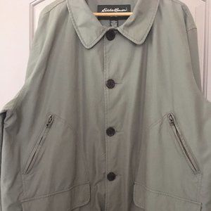 Eddie Bauer field jacket, Size Lg, olive green